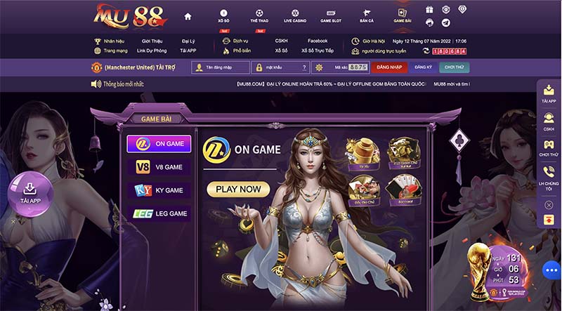 Chơi game liêng tại nhà cái Mu88